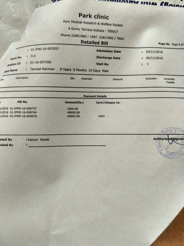Third operation bill 79 thousand six hundred sixty two