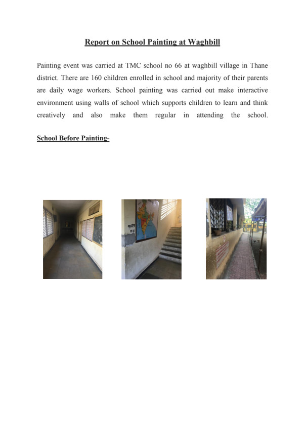 Report of School Painting event conducted on 5th of march 2017