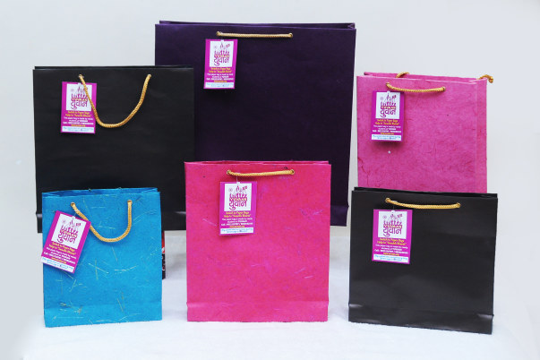 Handmade Paper Bags by Yuvaan students