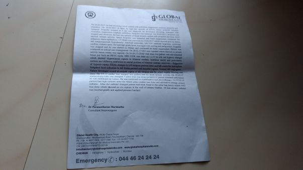 Medical details with signature 2