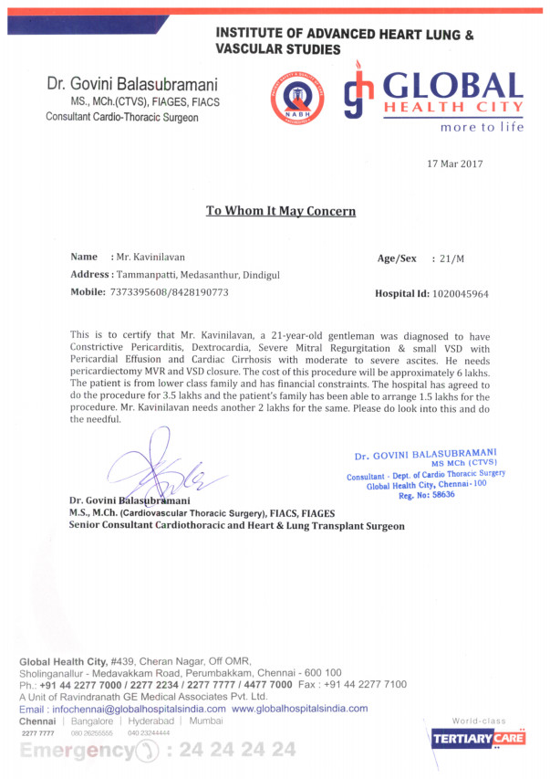 Estimation letter