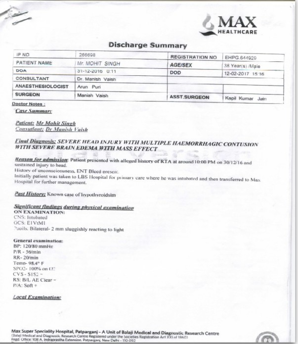 Patient Summary