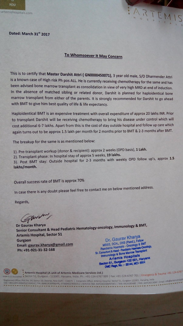 Estimation letter