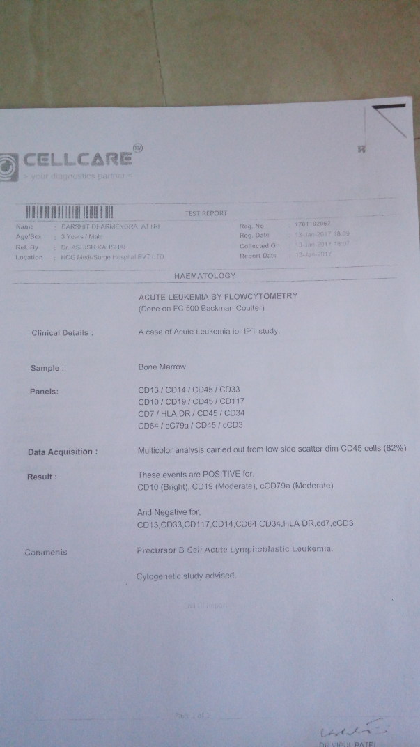Confirming Leukaemia
