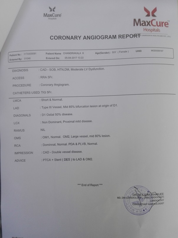 Medical report