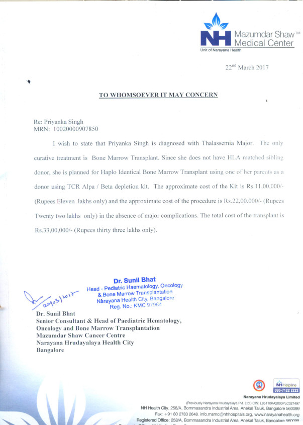 Estimation letter