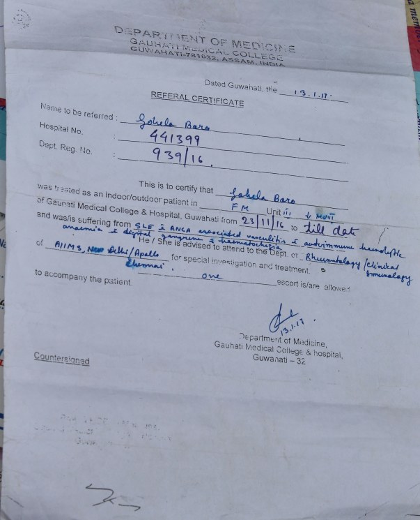 Referral Certificate