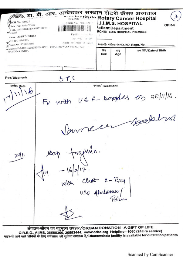 AIIMS treatment prescription