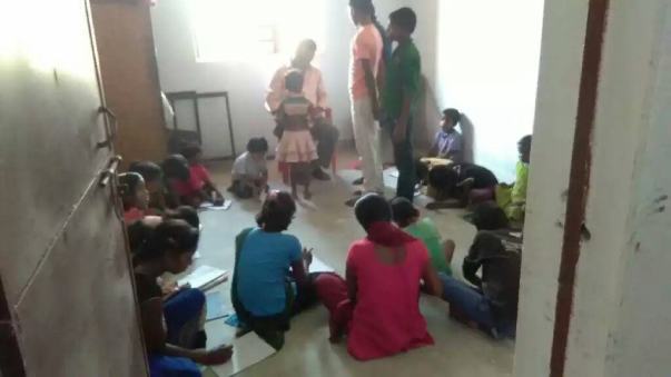 Class at Radhanagar Panchayat