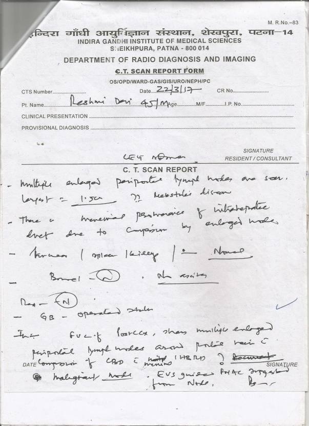 Ct Scan Report