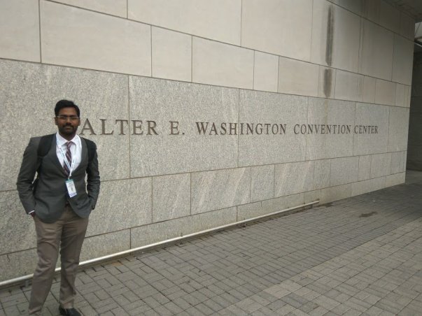 PIC AT ENTRANCE OF CONFERENCE VENUE