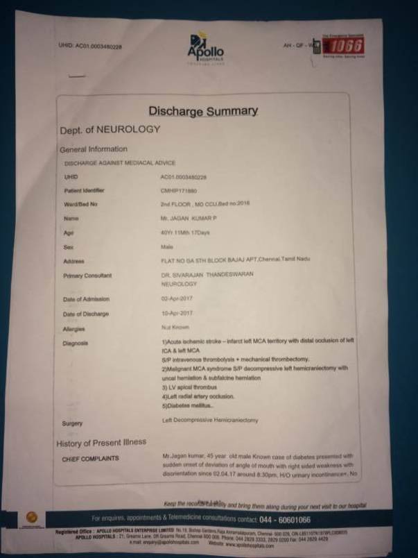 Discharge Summary contd