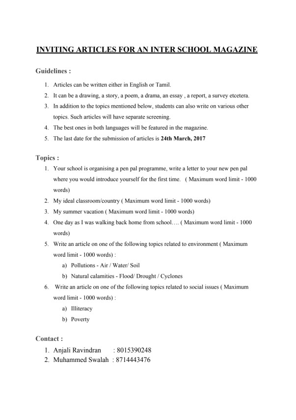 Deadlines, other deliverables and estimate.