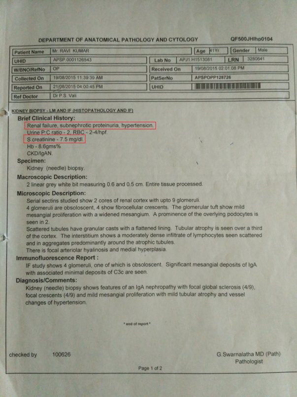 Biopsy Report