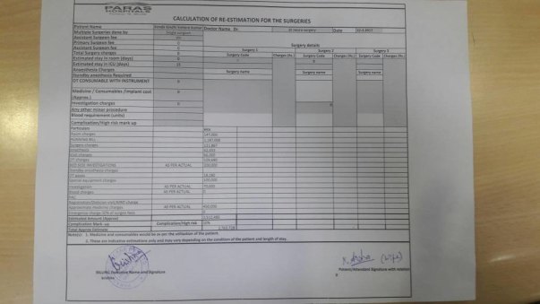 Medical Estimate