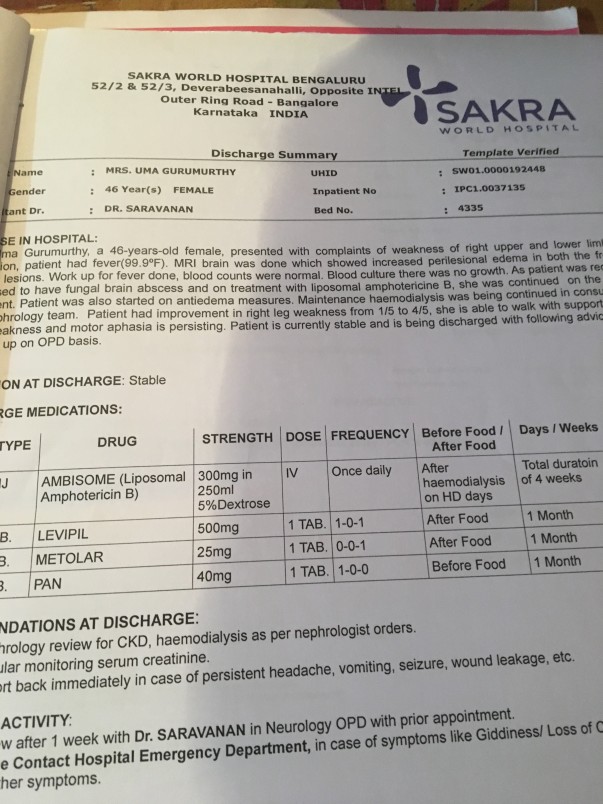 Doctors prescribtion