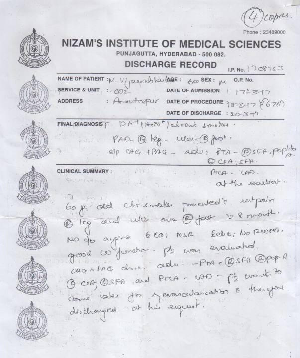 MEDICAL SUMMARY page 1