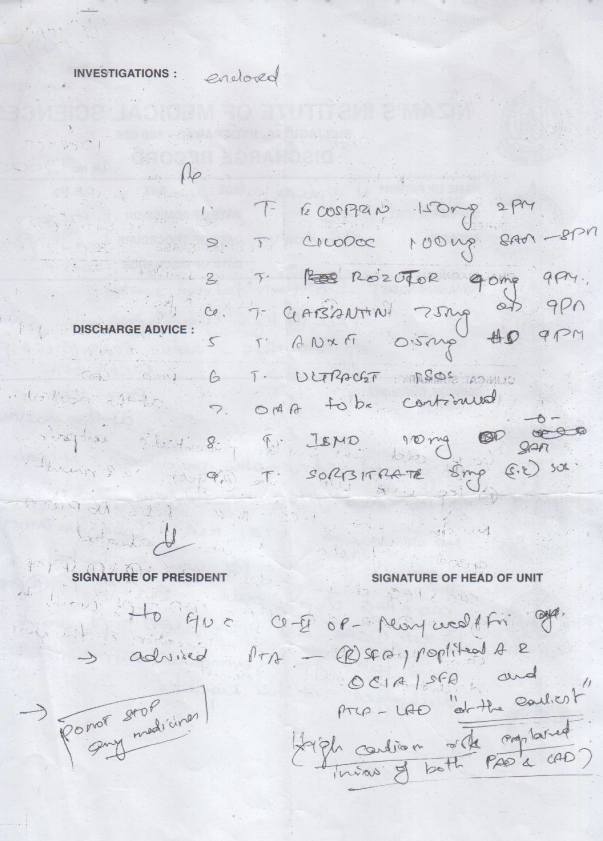 MEDICAL SUMMARY page 2