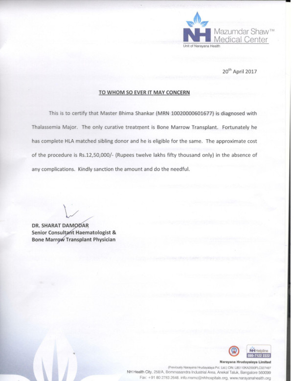 Estimation letter