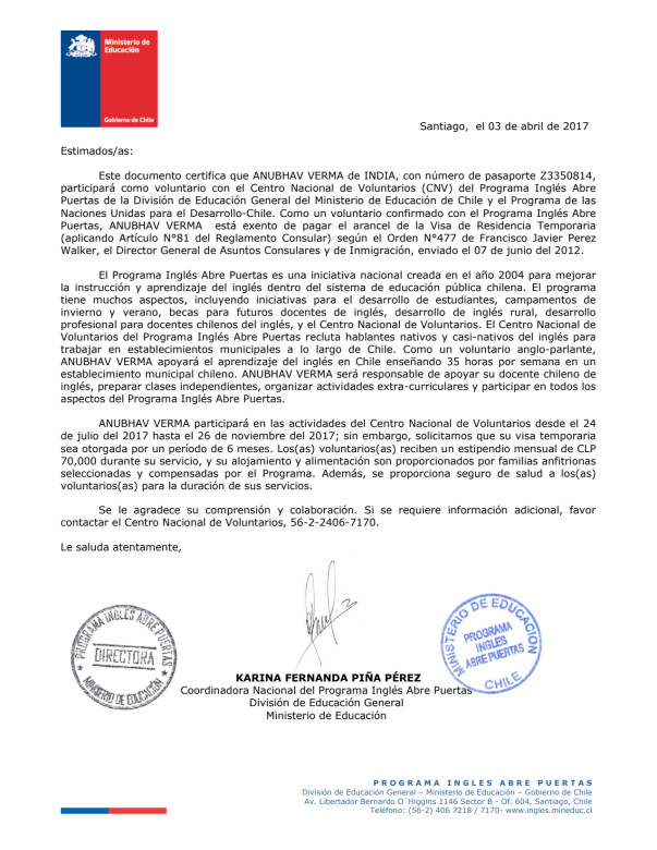 Invitation Letter
