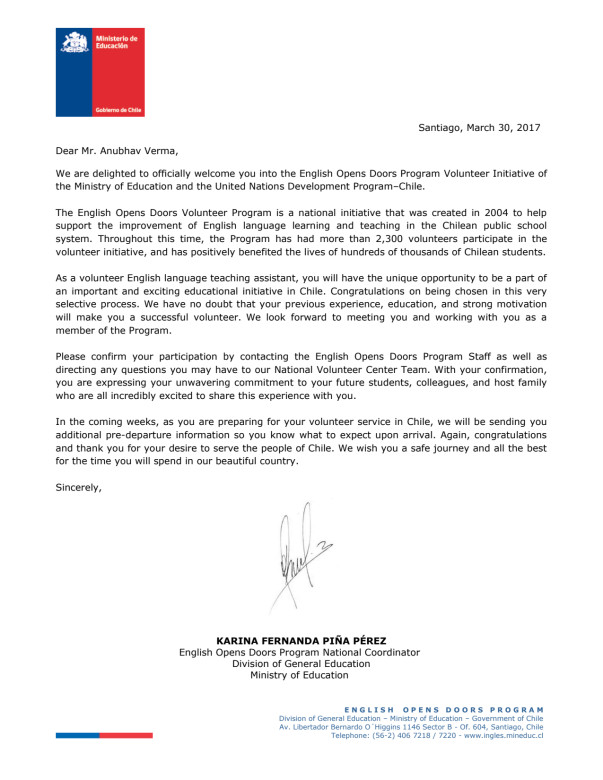 Cover Letter