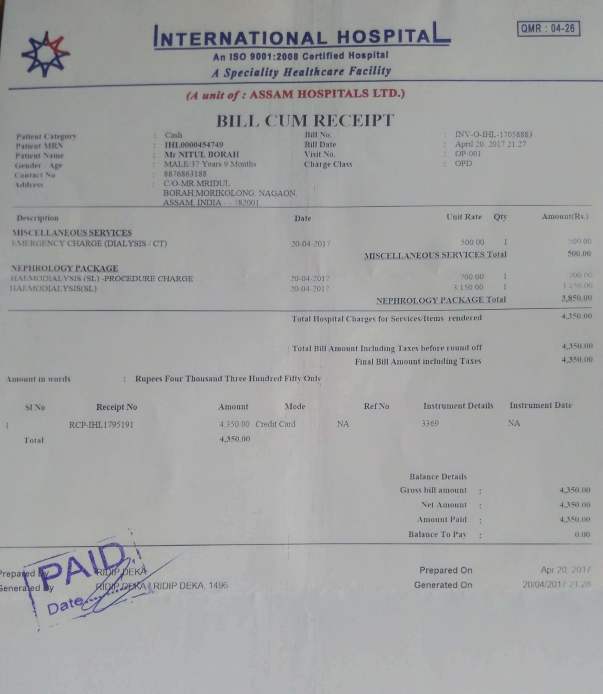 Dialysis Bills