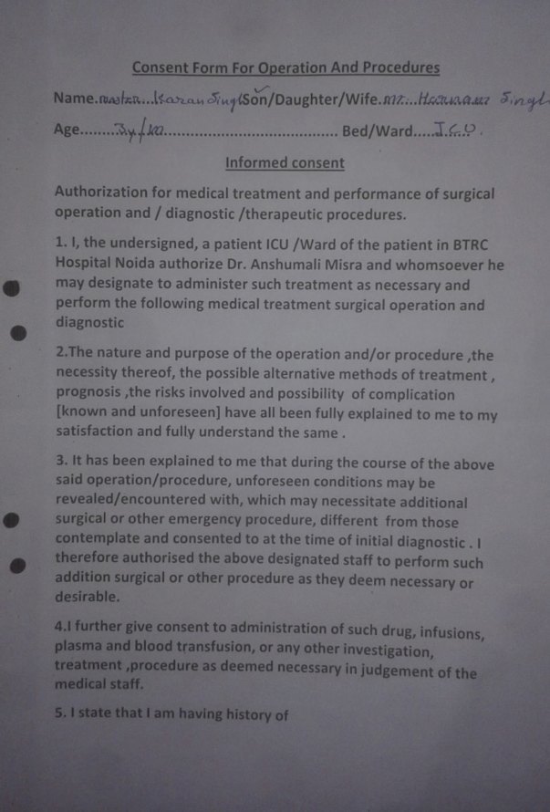 consent form