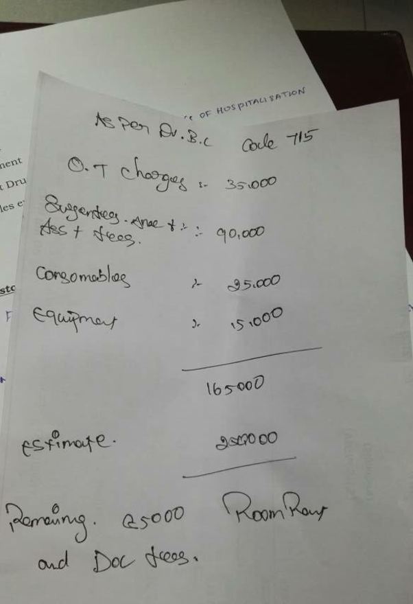 Overall estimate draft