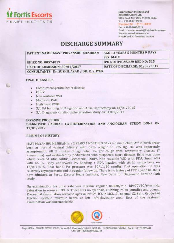 Delhi Final Discharge