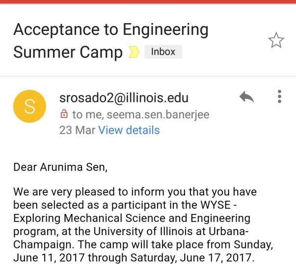 Acceptance Mail