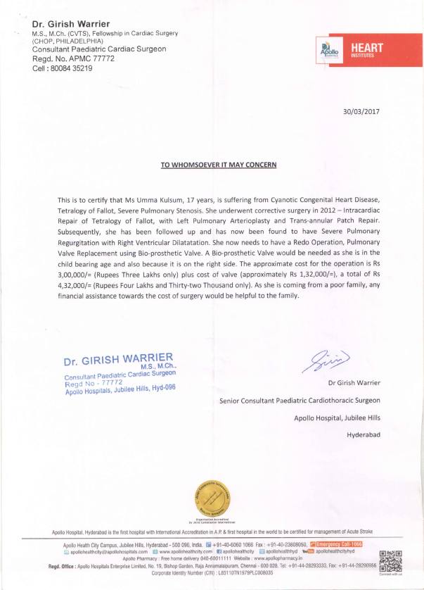 Estimation Letter