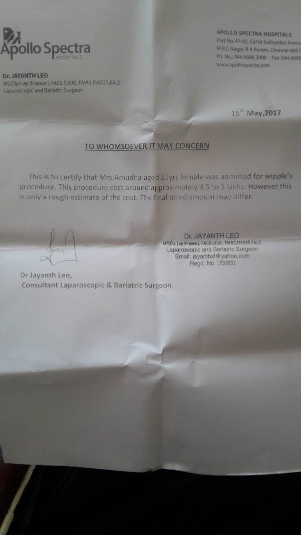 Estimated letter