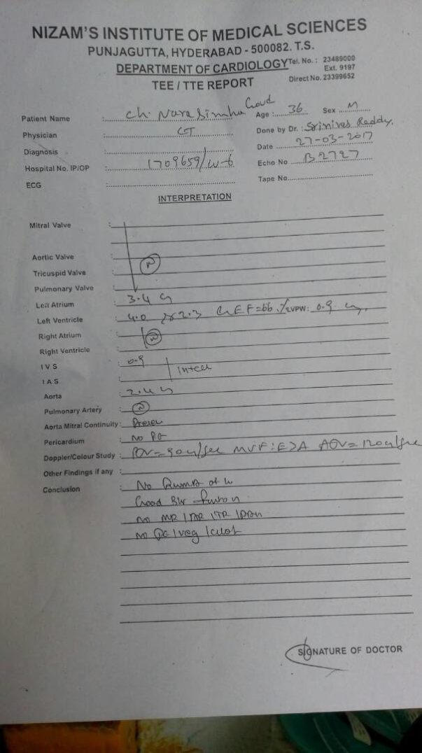 Medical report 1