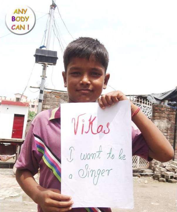 Help vikas grow as a singer