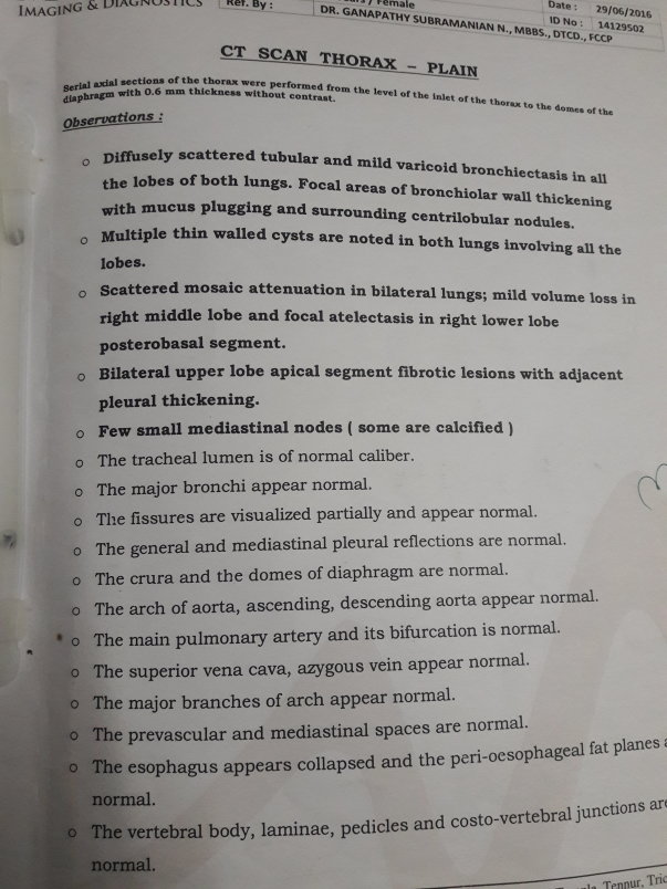 Scan report