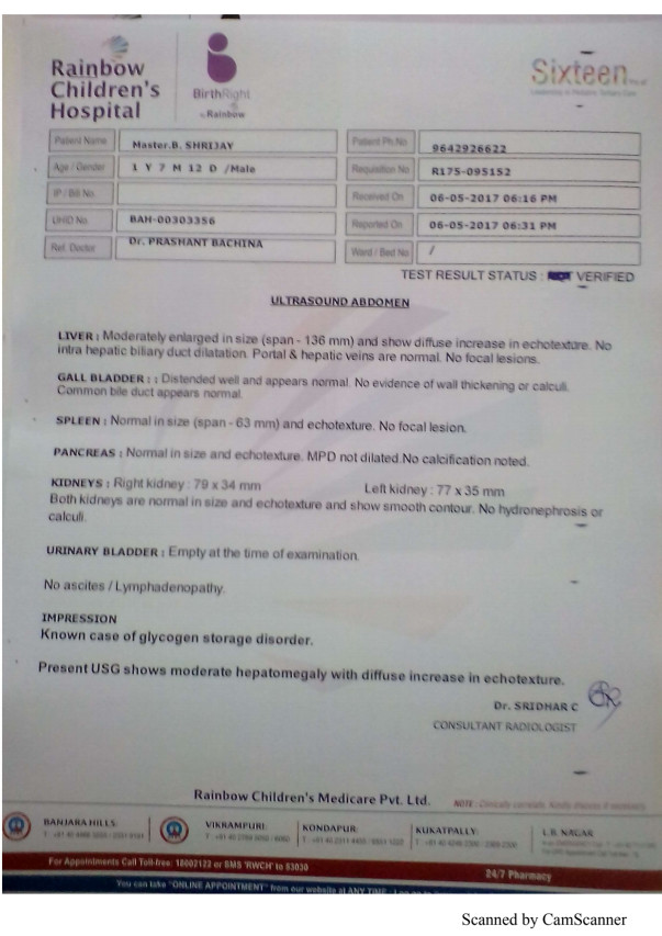 Liver Scan Report