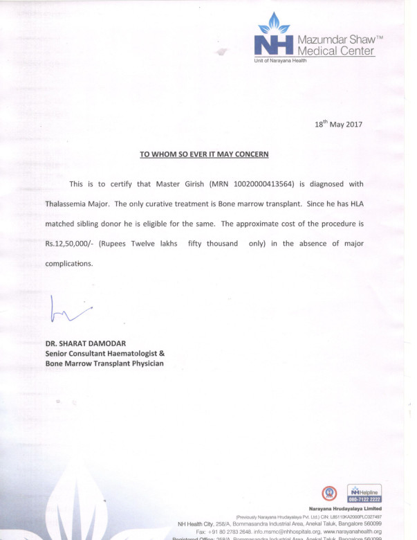 Estimation letter