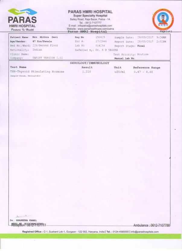 Immunology Report