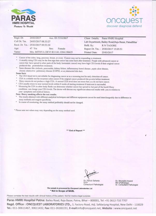 Immunoassay Report Cont...