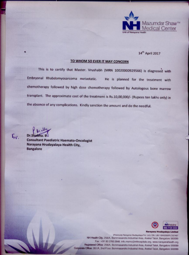 Estimation letter