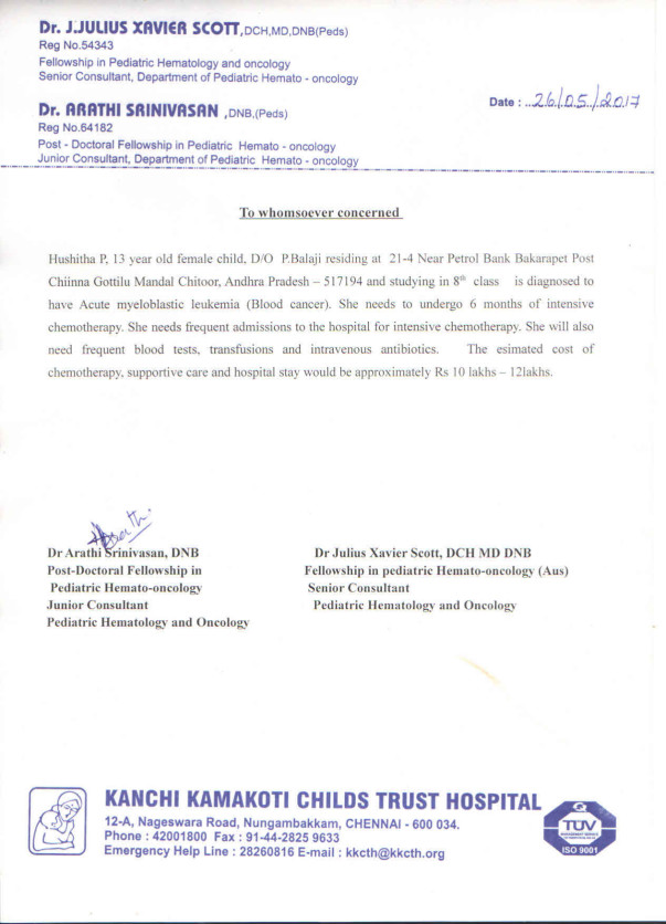 Estimation letter