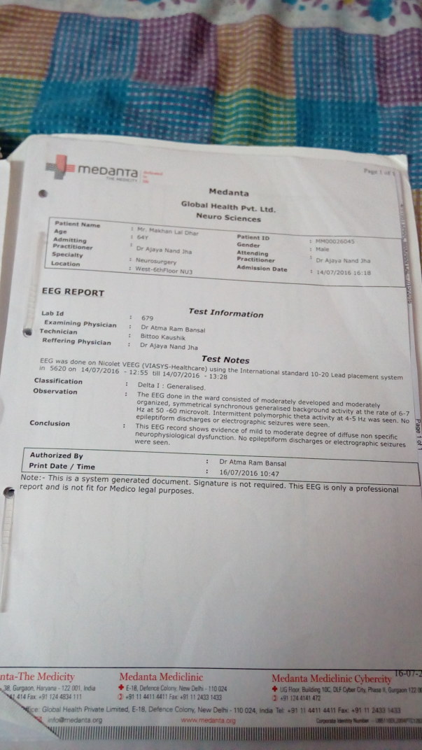 EEG report