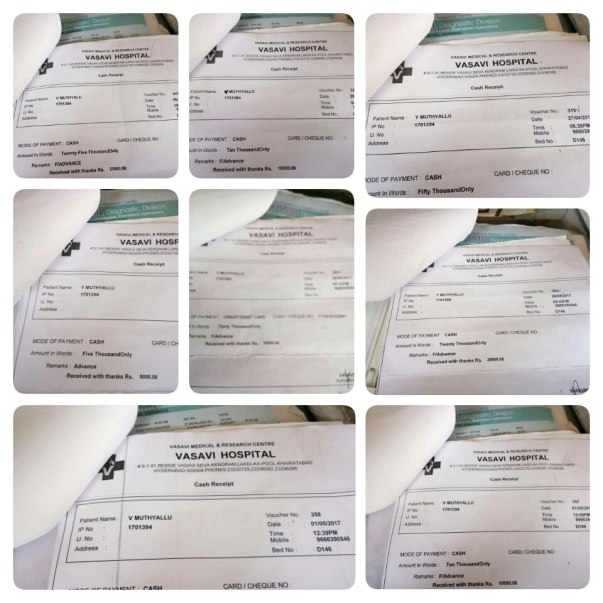 Bills from first accident