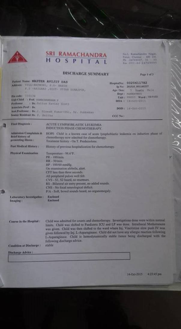 hospital document