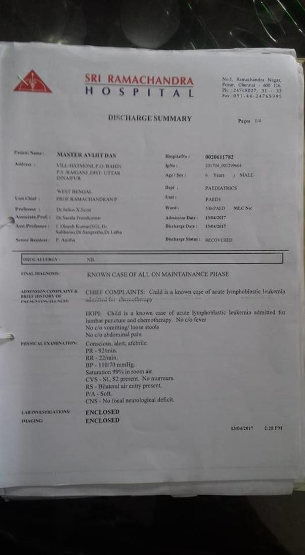 hospital document