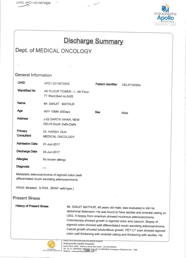 DISCHARGE SUMMARY PG 1-4TH JUNE 2017