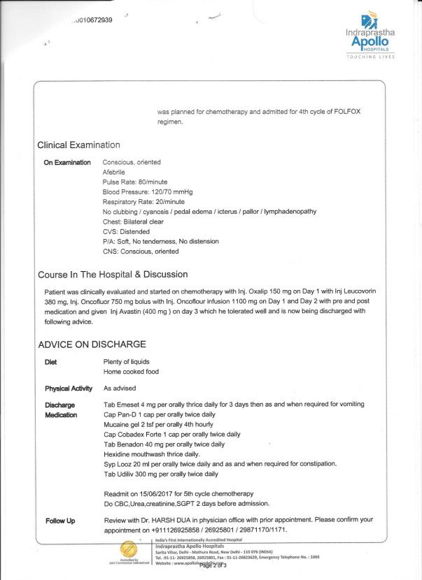 DISCHARGE SUMMARY PG 2-4TH JUNE 2017