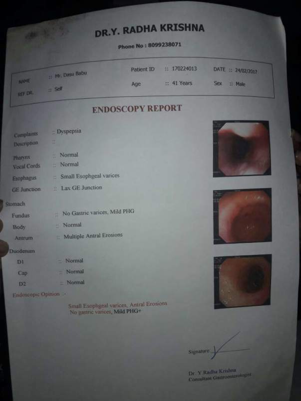 Endoscopy report