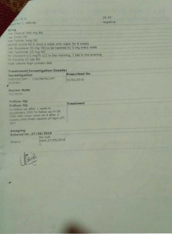 Medical Record - 20 - 3rd Hospital Admission Discharge Card - 2