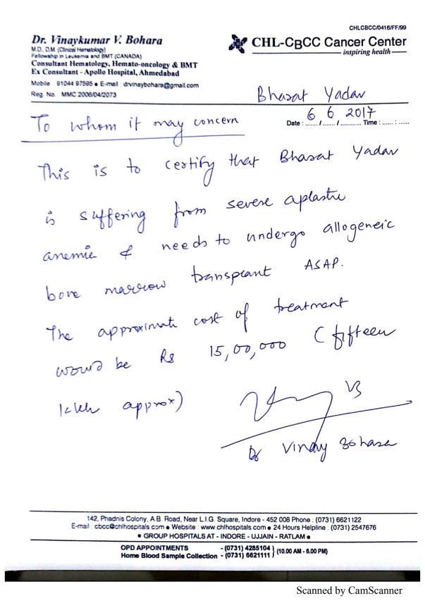 Estimation letter